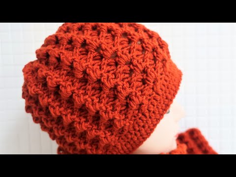 Видео: Шапка крючком. Весенняя шапка с очень красивым узором. Подробный мастер класс для начинающих