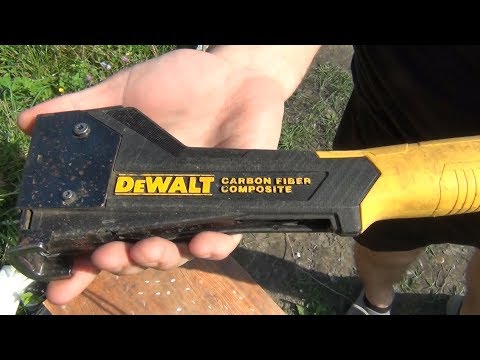 Видео: Ударный (молотковый) степлер DeWalt DWHT75900, в сравнении с другими / Опыт реальной эксплуатации