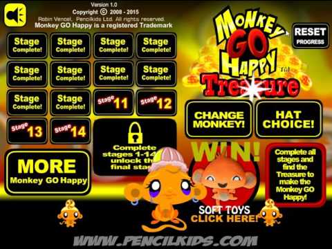 Видео: Обезьянка и Сокровище прохождение Monkey GO Happy Treasure walkthrough