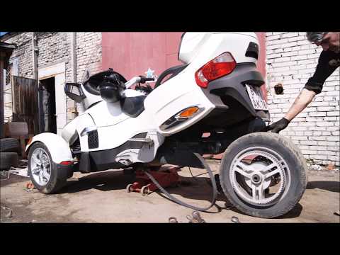 Видео: brp can-am spyder rt замена колеса