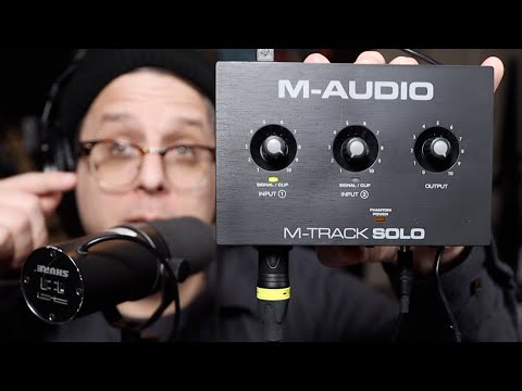 Видео: Первые впечатления от M-Audio M-Track Solo (SM7b, электрогитара)