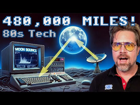 Видео: Компьютер 80-х годов взламывает Лунное послание: Commodore Amiga Moonbounce!