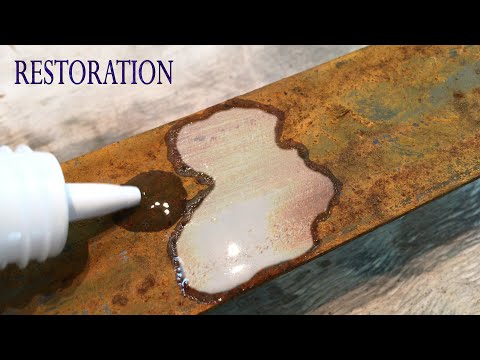 Видео: Восстановление старого инструмента с помощью химии | Old soviet tools restoration