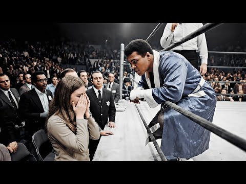 Видео: Мухаммед Али остановил бой, когда увидел, как девочка плачет. Причина его разрушила.