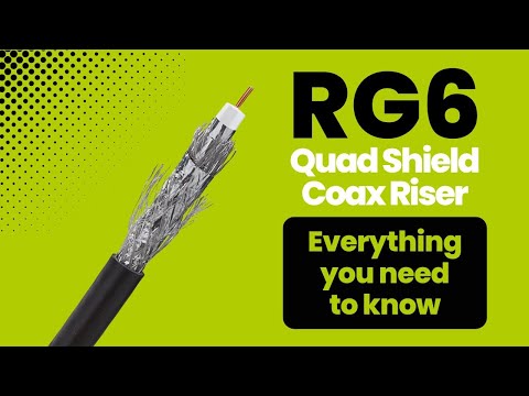 Видео: Коаксиальный кабель RG6 Quad Shield Riser: обзор и подключение