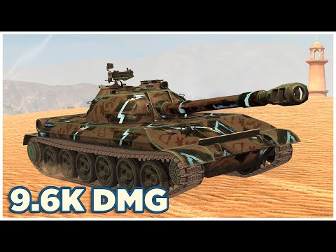 Видео: WZ-113 • 9.6К УРОНА • 7 ФРАГОВ • WoT Blitz
