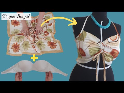 Видео: Не выбрасывайте старые бюстгальтеры и неиспользованные шарфы!