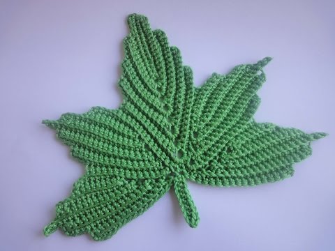 Видео: Кленовый лист Часть 1 The maple leaf Crochet Part 1