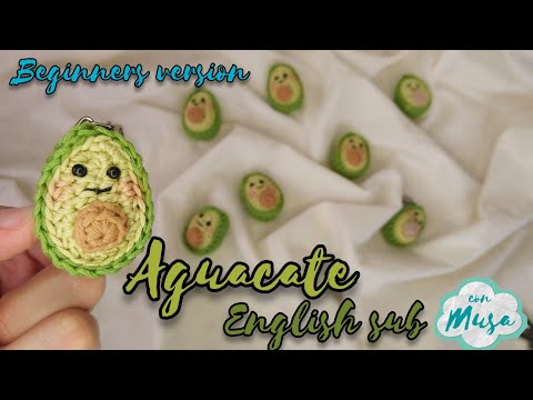 Видео: Подходит для начинающих🥑 Авокадо / Авокадо / Палта 🥑 Брелок для начинающих / Брелок амигуруми крю...