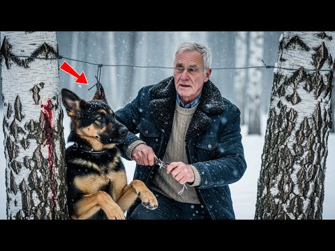 Видео: Русский ветеран спас овчарку из метели — и спас самого себя