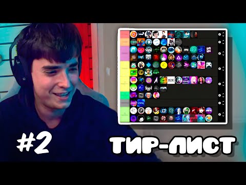Видео: 3000DAN СОСТАВИЛ ТИР-ЛИСТ ГД ЮТУБЕРОВ #2 | 3000Dan
