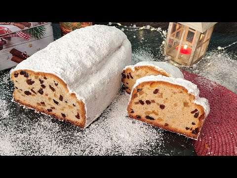 Видео: Лучший немецкий рецепт быстрого Рождественского штоллена! Получается всегда! Вкусно, быстро!