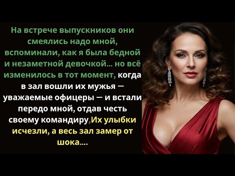 Видео: В школе меня дразнили… но на встрече выпускников генералы поднялись и салютовали мне!🔥