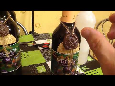 Видео: Сургучная печать на бутылку.