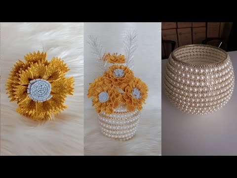 Видео: Дизайнерские цветы и вазы из пенопласта || Поделки из пенопласта