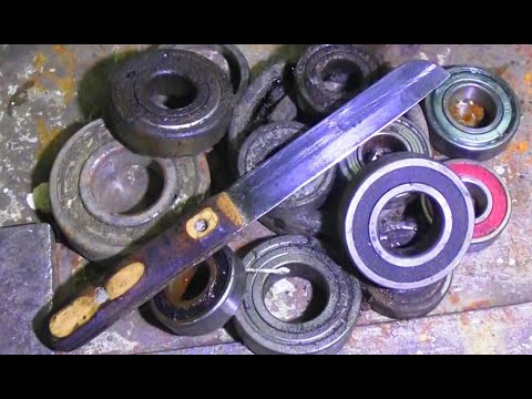 Видео: Не выкидывайте старые подшипники.  Отходы в доходы.  Нож гаражника.