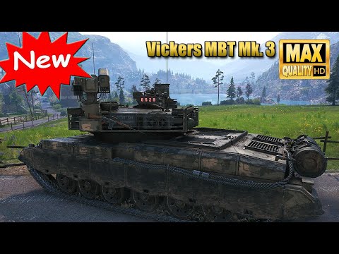 Видео: НОВЫЙ британский наградной танк "Vickers MBT Mk. 3" - World of Tanks