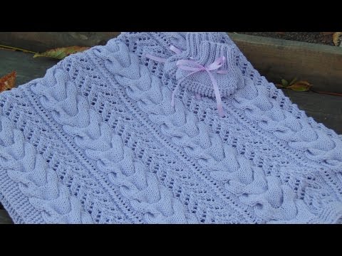 Видео: Готовые работы и один процесс. Плед связан.