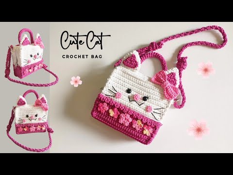 Видео: Вязаная крючком сумка для кошки (подзаголовок)