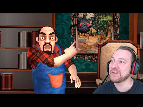 Видео: УРОВЕНЬ С ПАУКОМ в игре Scary Stranger 3D Прохождение