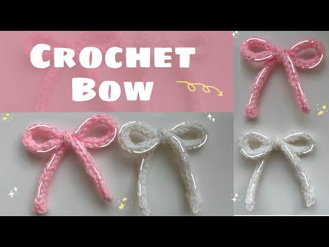Видео: Бант крючком 🎀// Crochet bow 🎀