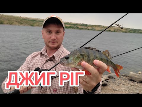 Видео: Риболовля на ДЖИГ РІГ ЛІТОМ ловля окуня на силіконові приманки спінінг 2023