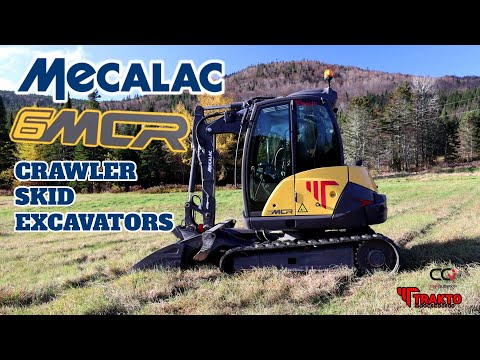 Видео: Mecalac 6MCR | Самый быстрый и универсальный гусеничный экскаватор с бортовой платформой!