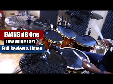 Видео: *НОВИНКА* Evans dB One Low Volume Set 🔇 — полный обзор и прослушивание — лучше остальных?! 🤔