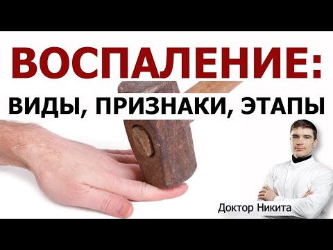 Видео: Что такое воспаление - повреждение тела, воспалительная реакция. Воспаление и восстановление.