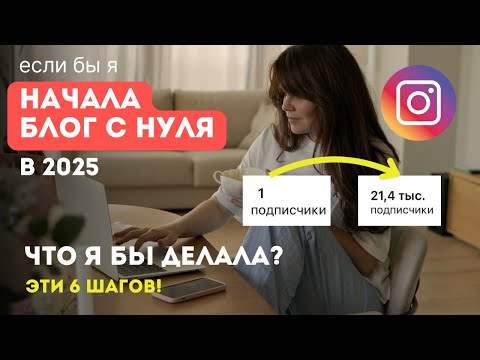 Видео: если бы я начинала блог с нуля в 2025 | продвижение блога с нуля 2025 для коучей