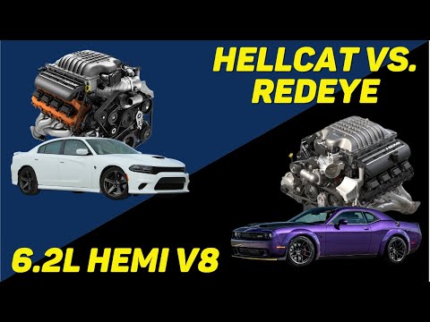 Видео: Двигатель Hemi V8 с наддувом объемом 6,2 л (HELLCAT VS. REDEYE VS. Demon) — в чем разница?