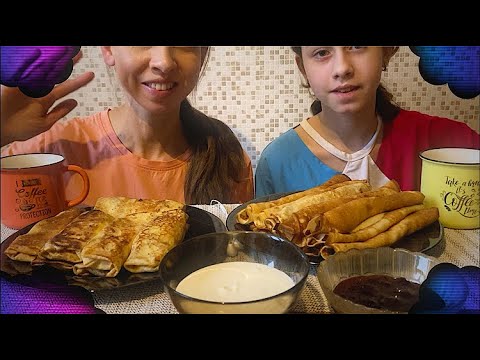 Видео: МУКБАНГ 🥞РУССКИЙ ЗАВТРАК/Блинчики с творогом/Отвечаем на вопросы/MUKBANG RUSSIAN BREAKFAST