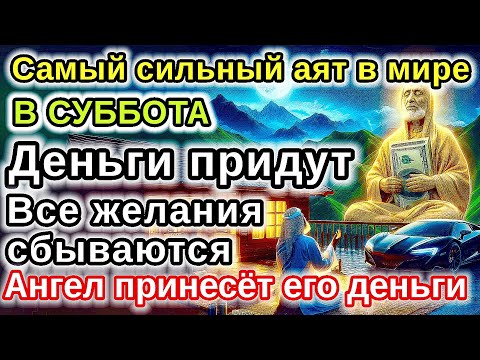 Видео: САМАЯ СИЛЬНАЯ Дуа в СУББОТА удача и богатство придут к вам! Деньги, желания и реки сбудутся!