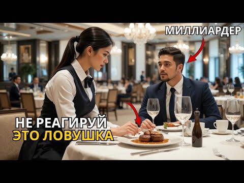 Видео: "Инкогнито директор заказывает стейк — официантка тайно передаёт записку, он в шоке"