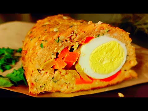 Видео: Простой куриный мясной рулет — хит! Полезно и вкусно!