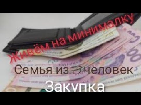 Видео: ЖИВЁМ НА МИНИМАЛКУ// семья из 3 человек // закупка