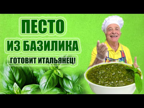 Видео: ПЕСТО ИЗ БАЗИЛИКА. PESTO AL BASILICO. Пошаговый рецепт приготовления песто. Готовит итальянец!