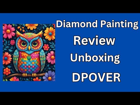 Видео: Распаковка алмазной картины — обзор — DPOVER — Diamond Art — Бюджетные поделки