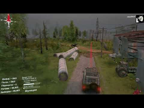 Видео: SpinTires Карта «В Запретной Зоне-5» 2 серия