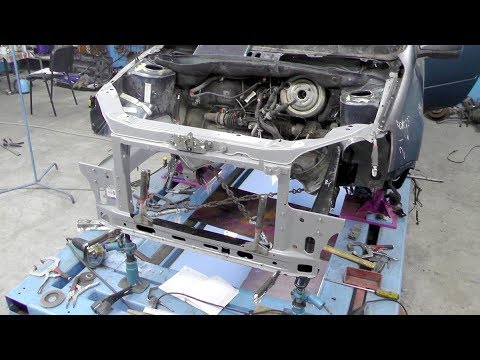 Видео: 🚓🔨 LADA Granta. Подгонка лонжеронов. Двух! и бруса.