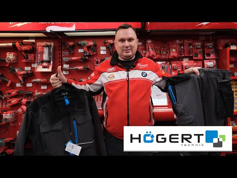 Видео: Профессиональные мужские защитные Куртка и Брюки HOEGERT TECHNIK TAUBER