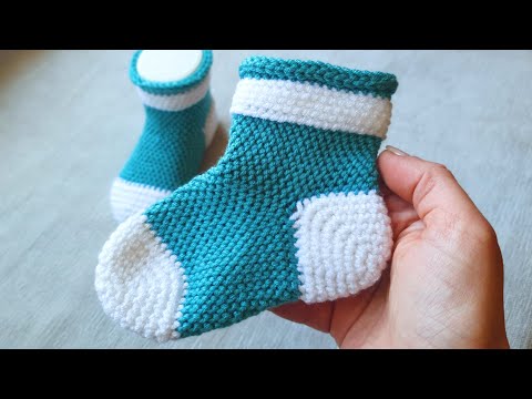 Видео: 💥КЛАССНЫЕ Носочки КРЮЧКОМ💥💣 💯 / 6-9 мес