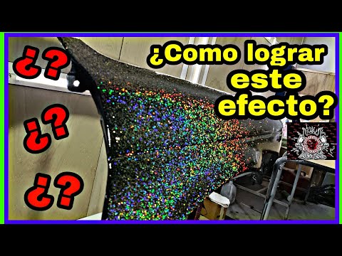 Видео: Как очень легко нанести голографические металлические хлопья (впечатляющие результаты)