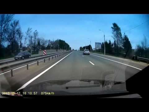 Видео: Гродно - Минск - Москва. Трассы М6 (Беларусь)  и М1 - Май 2013