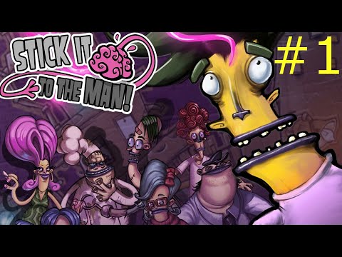 Видео: Stick It to the Man! Прохождение #1. Рэй и его волшебная рука