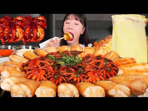 Видео: Толстый кишечник говядины 3 кг и жареный осьминог в остром соусе MUKBANG 🔥ㅣDaechanng EATINGSHOW