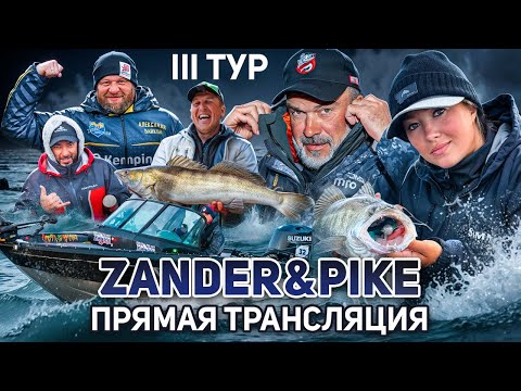 Видео: Рыболовный турнир ZANDER&PIKE ОСЕНЬ 2024. Прямая трансляция III тур