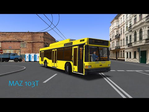 Видео: OMSI 2 – MAЗ 103T/MAZ 103T (WIP) | Riga