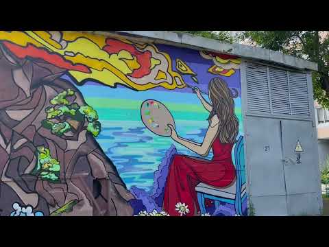 Видео: Инорс, г. Уфа, встретил двор с граффити, лето 2022г. Inors, Ufa, met a yard with graffiti, summer.