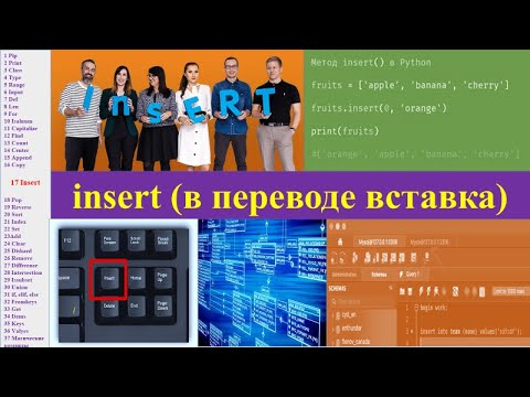 Видео: 6.17 Метод insert (пайтон)